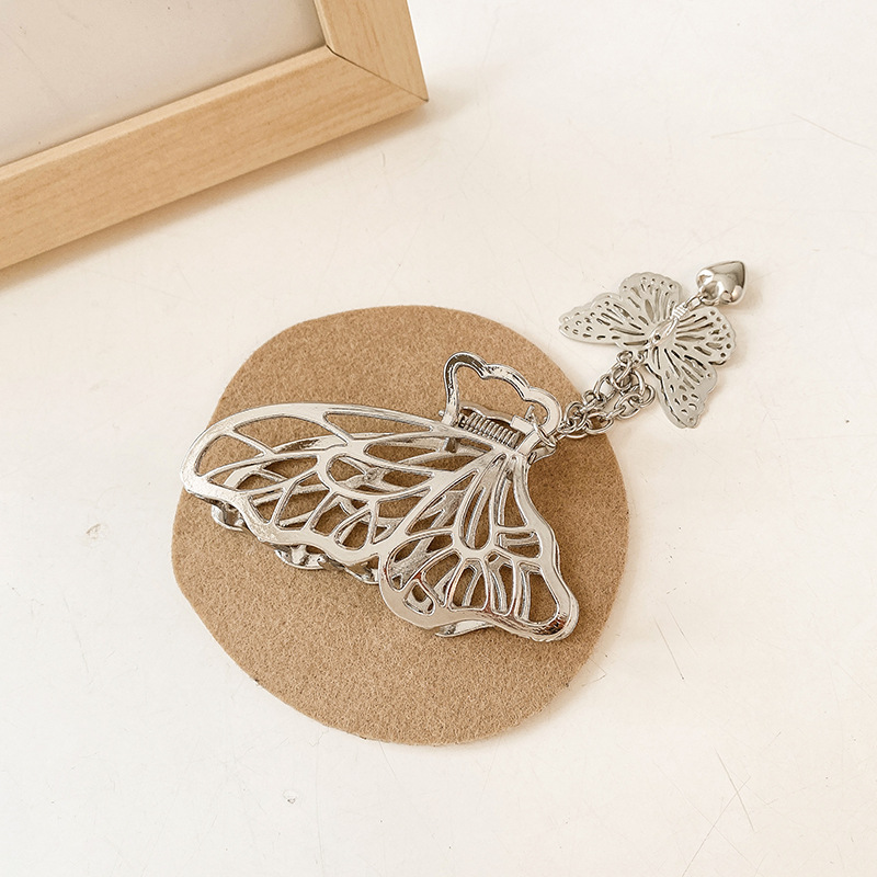 Otoño e invierno celebridad de Internet horquilla grande tocado horquilla de metal en la parte posterior de la cabeza horquilla horquilla femenina horquilla de pelo de placa de pelo clip de tiburón