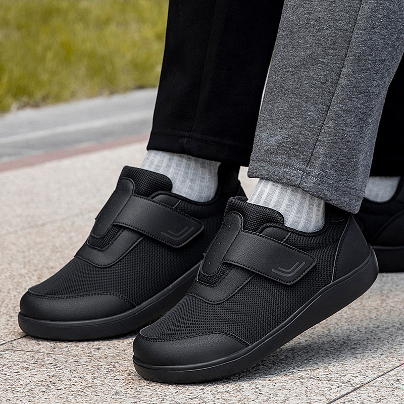 Wide-Toe Elderly Men's Shoes for Autumn, Lightweight Soft-Soled Non-Slip Walking Shoes for Parents, Cross-Border Men's and Women's Wide-Foot Sports Casual Shoes