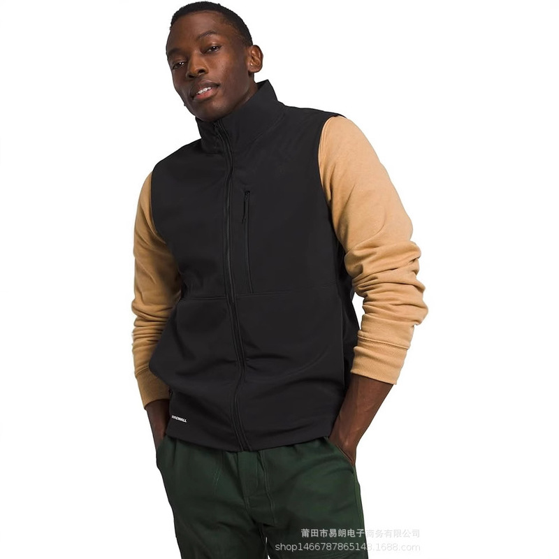 25 Spring and Autumn New APEX BIONIC Men's Outdoor Windproof Water-splashing Soft Shell Vest