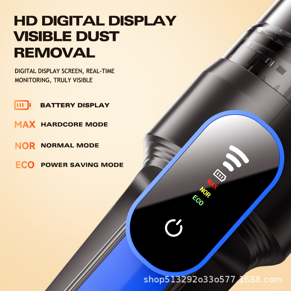 New model of foreign trade car vacuum cleaner with super powerful suction, suitable for car and home use, handheld small wireless vacuum cleaner for the car interior