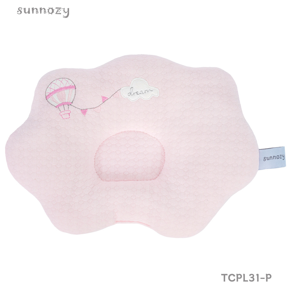 Almohada de peinado para recién nacidos Sunnozy Almohada de cabeza anti-desviación Almohada de sueño calmante y anti-shock