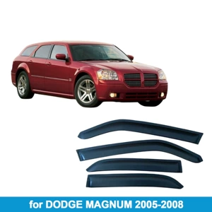 Suitable for Dodge Magnum 2005-2008 Rain Shield Side Window Deflector Rain Eyebrow Thickened Light-Transmitting