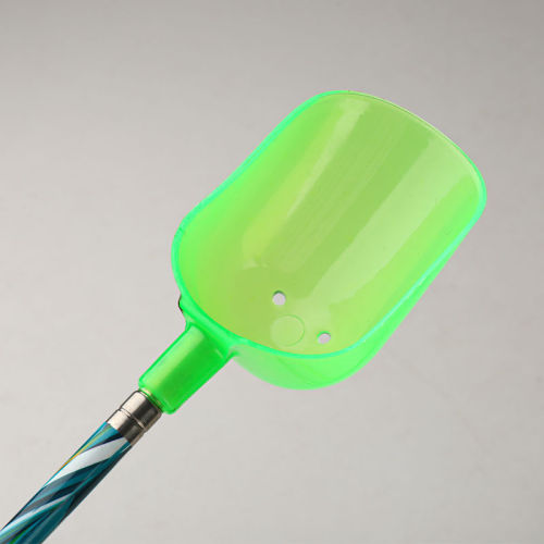 Bait throwing spoon, retractable stainless steel nest making spoon, fiberglass bait spreading spoon, fishing nest making device, fishing gear small accessories