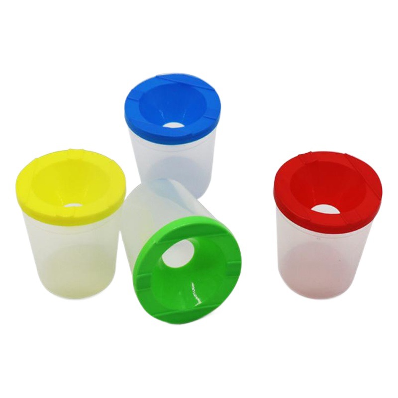 Taza de pintura directa de fábrica taza de plástico taza de mezcla de color niños DIV multifunción pluma lavado taza pintura tablero de dibujo Accesorios