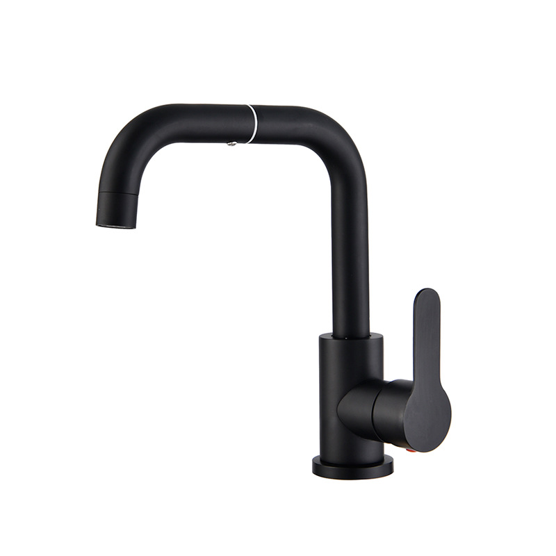 Grifo de agua caliente y fría para lavabo de acero inoxidable engrosado, grifo de agua giratorio de 360 grados, grifo de lavado de cara para lavabo de baño
