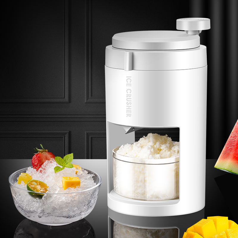 Shaved ice machine household small manual smoothie machine ice crushing artifact continuous ice stall Internet celebrity hail ice machine hand-cranked ice breaking machine