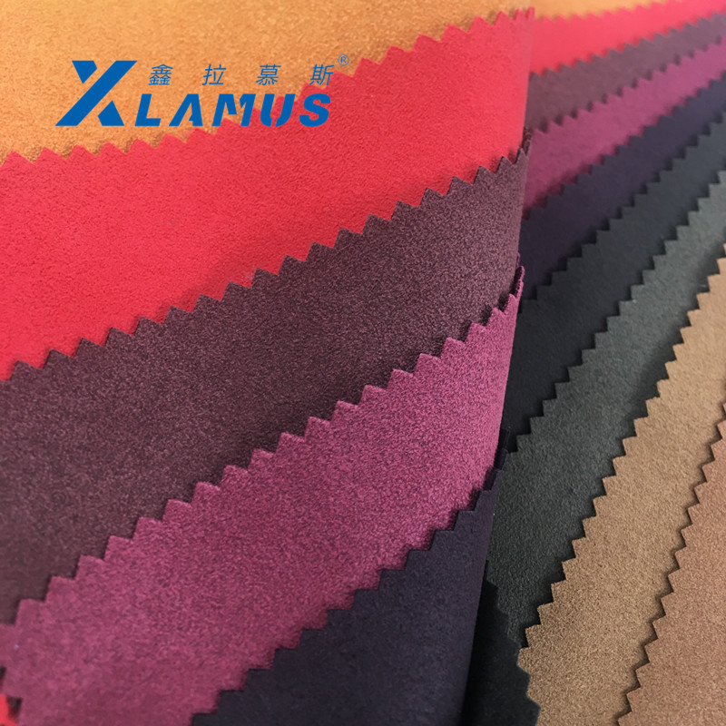 0.7厚绒面超纤面料汽车内饰头枕腰靠专用翻毛皮皮革电子包装革