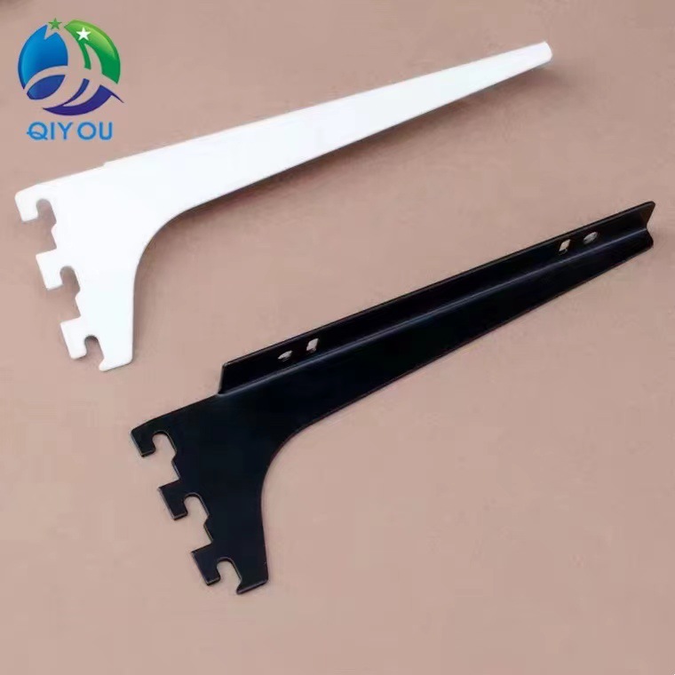 服装展示架挂钩A柱梯柱玻璃托黑色白色层板托木板支撑片货架配件