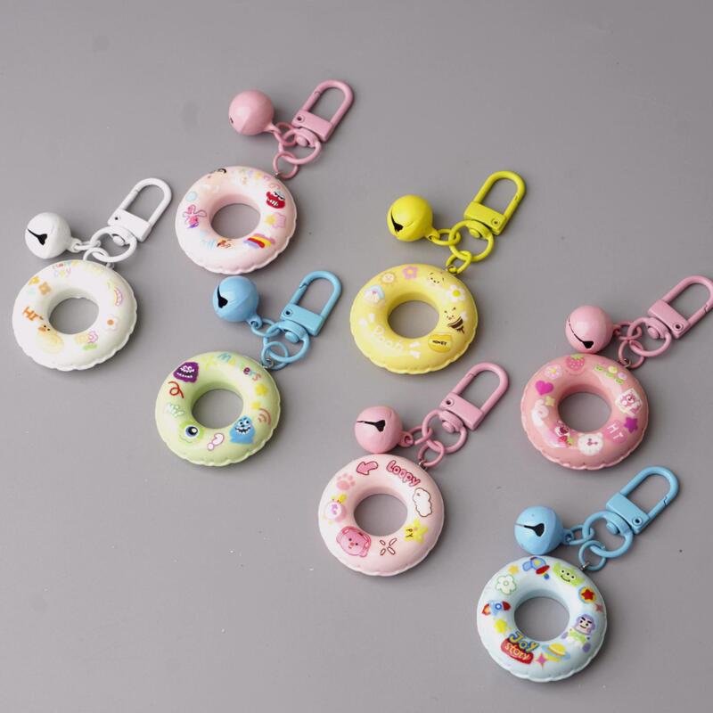 Beach Pool Swimming Ring Bell Keychain Car Key Multi-Functional Cool Gift Party Favors