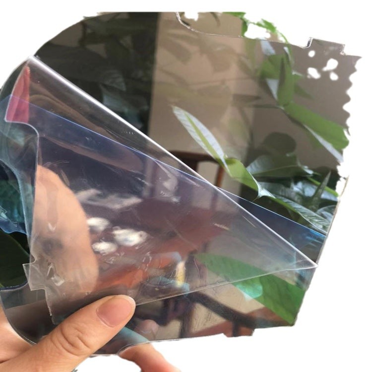 Espejo de doble cara semitransparente semitranslúcido galvanoplastia personalizado espejo mágico caja de luz reflejo de luz acrílico PS semilente