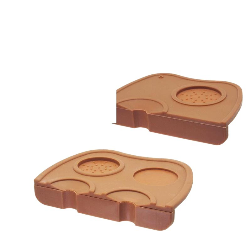 Коврик для трамбовки кофе, угловой, нескользящий, силиконовый, для прессования и укладки, подставка для кофемашины, для барной стойки, с нескользящим дизайном