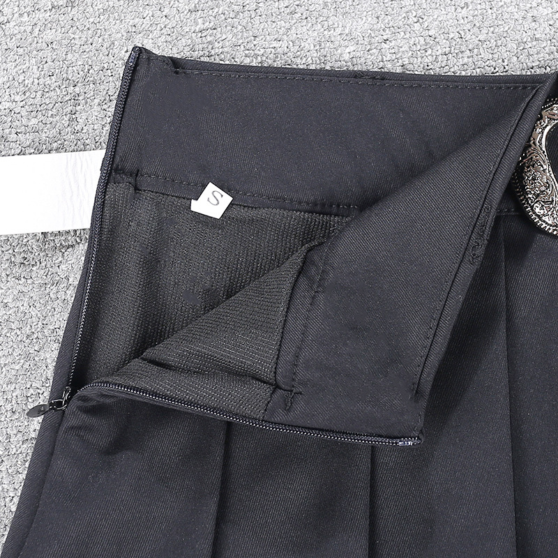 Ropa de mujer Minifalda sexy con cinturón para chica sexy, diseño de ropa de mujer a la moda, falda corta JK, falda plisada pequeña antiexposición_voghion.com