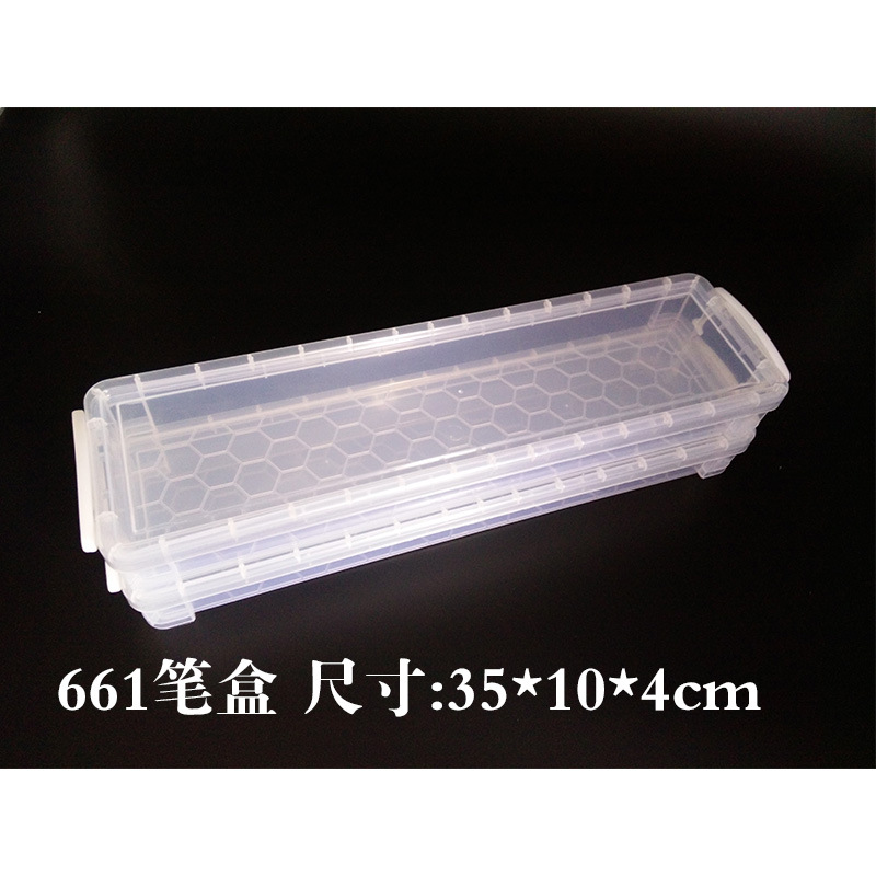 Caja de pluma de gouache transparente caja de pluma de pintura al óleo de acuarela caja de almacenamiento de pincel de escritura caja de herramientas de almacenamiento de pluma de fila