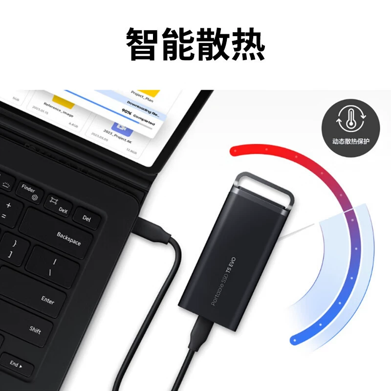 Совместимый Samsung 2/4/8Т/Type-C USB 3.2 портативный твердотельный диск PSSD T5 EVO 460 М/с