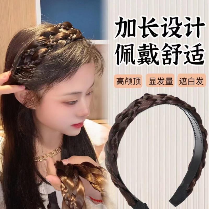 Nueva pelucina de trenza sándwich pelucina de trenza trenzada pelucina de trenza pelucina de trenza pelucina adornamiento de cabello