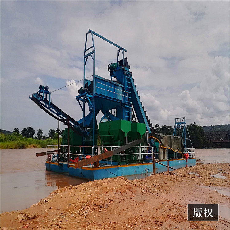 河道淘金设备  水上淘金船 好用的沙金淘金机械