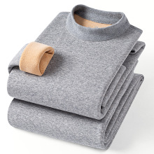 品牌高端纯棉巨厚羊羔绒保暖内衣套装男士秋冬一体绒抗寒秋衣秋裤