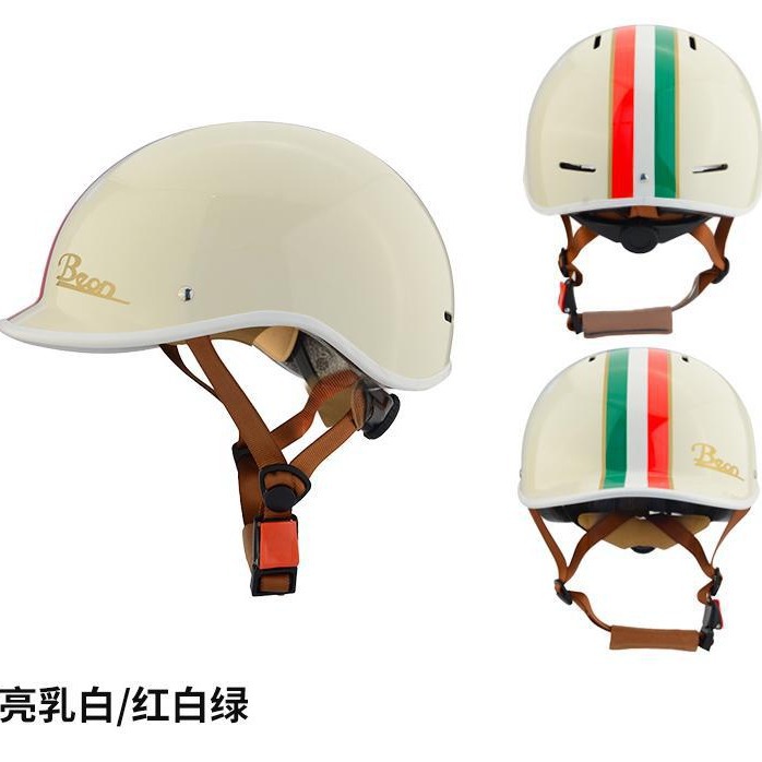 Beon coche eléctrico casco verano hombres protección solar ultra-ligero retro batería coche medio casco mujer casco primicia casco 3C certificación