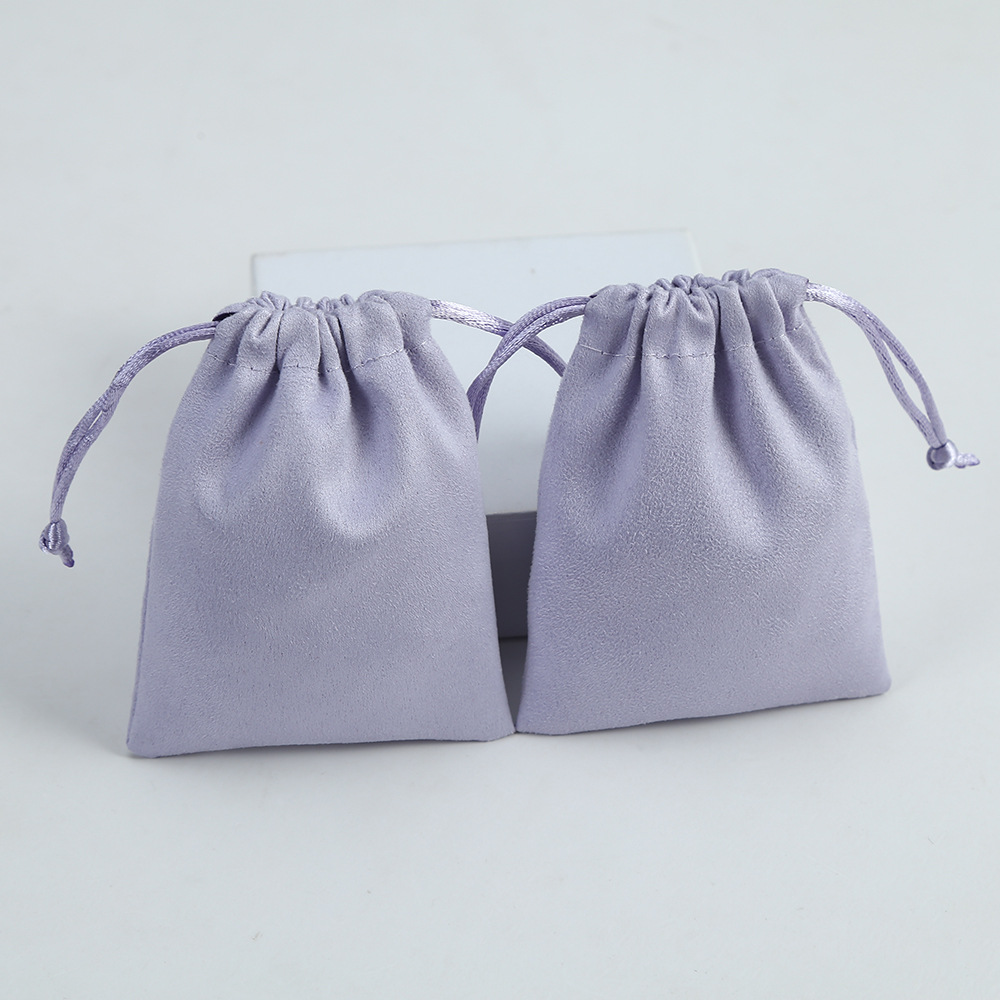 Simple Style Solid Color Cloth Drawstring Jewelry Packaging Bags 1 Piece