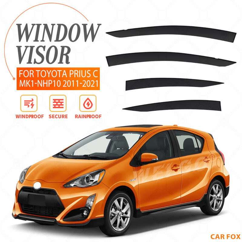 Suitable for Toyota Prius C Window rain shield rain visor rain eyebrow Prius C Window visor