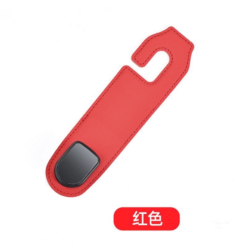 Asiento trasero del coche gancho oculto gamuza invisible coche interior y bolsa trasera gancho de almacenamiento de objetos pequeños