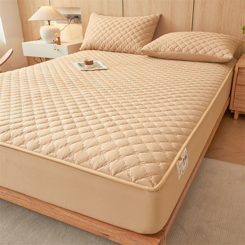 2025 nuevo estilo algodón puro 13372 sábana acolchada funda protectora de colchón Simmons cómoda funda de cama antideslizante