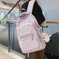 工装かばん女子大学生の新型ファッション大容量パソコンランドセル軽量バックパック男性旅行バッグブーム