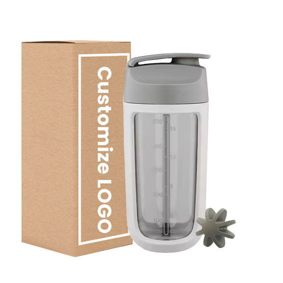 400ml Protein Powder Shaker Cup with Scale Milkshake Cup Plastic Mixing Cup Shaker Cup Fitness Sports Water Cup Customization
