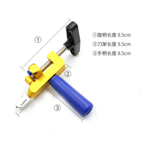 Integrated tile opener glass opener roller glass knife diamond glass cutting hardware tool