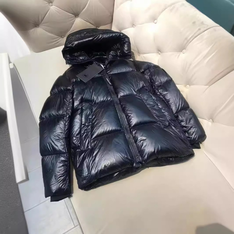 Crofton 2252MB Male and female black badge down jacket|undefined