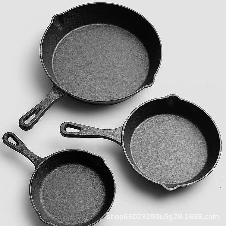 Cast Iron Pan, Small Frying Pan, Non-Coated Small Egg Frying Pan, Household Non-Stick Frying Pan, Old-Fashioned Iron Pan, Kitchenware Set Cast Iron Pan, Small Frying Pan, Non-Coated Small Egg Frying Pan, Household Non-Stick Frying Pan, Old-Fashioned Iron Pan, Kitchenware Set