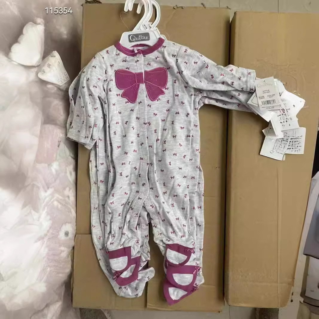 Exported to Europe and the United States original single cotton climbing clothes hanger original packaging in kind beautiful spot wholesale baby romper