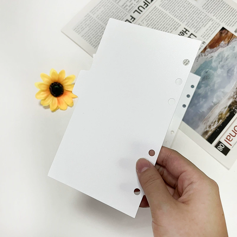 PP frosted divided into page.Pure white scrub is divided into page.