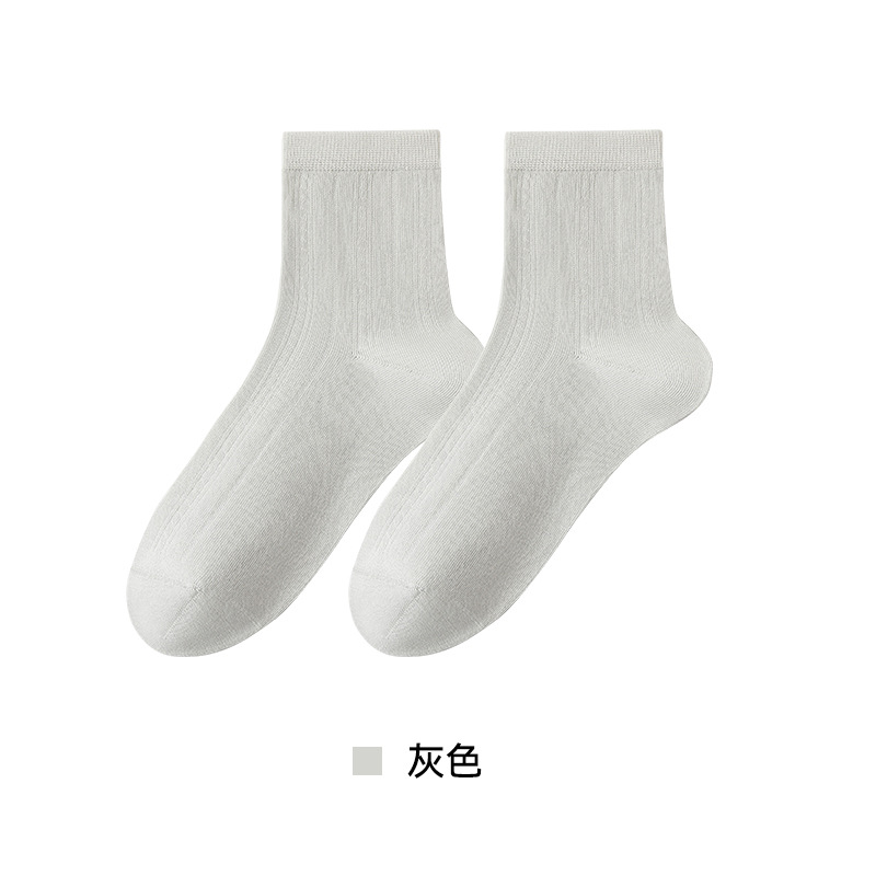 Pila de calcetines para mujer, calcetines finos de verano miu, calcetines de malla transpirables sin huesos, medias de ballet blancas simples