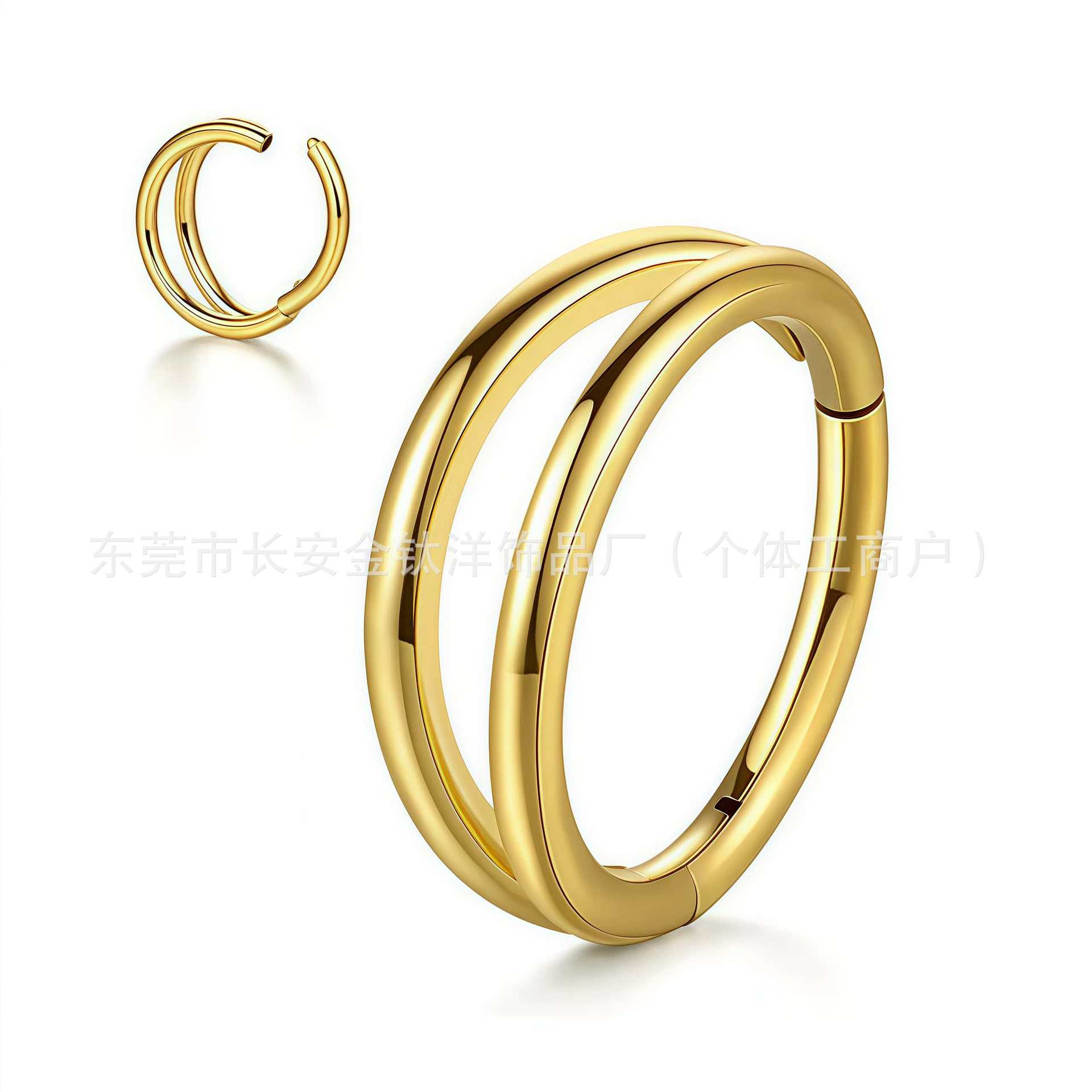 Pointed titanium steel lip stud product view