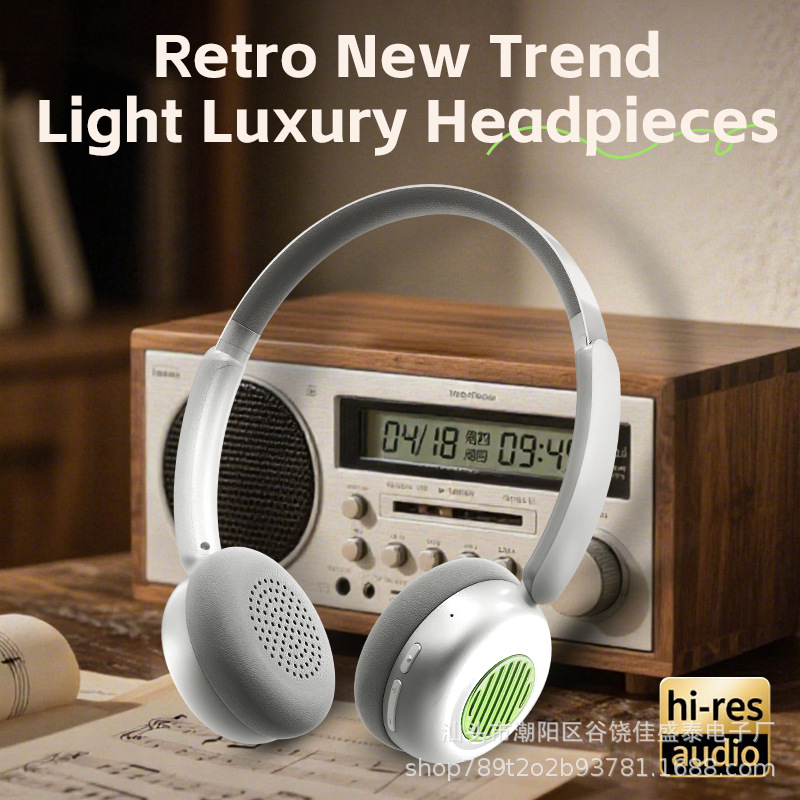 Retro auriculares SMY-M25 inalámbricos Bluetooth estilo digital con alta calidad de sonido en línea