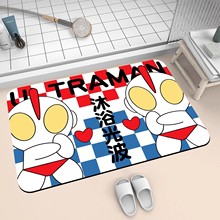 埃特曼卡通浴室垫硅藻泥风格地垫玄关入户门垫家用卫生间吸水脚垫