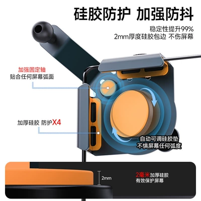 Alloy Gravity-Mounted Screen-Type Car: Car phone holder