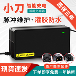 适用原装小刀电动车电瓶车充电器48V12AH60V20AH72原装石墨烯长征
