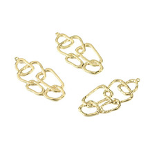 ͭ��18k���ɫ��� ���󼸺ιҼ� DIY��Ʒ�����������-RGP2484