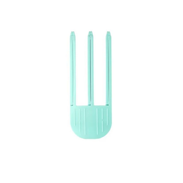 Wind plastic comb pad hair root hair clip 9#3 teeth green