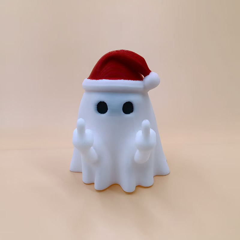 跨境新款 Christmas Cute Ghost 3D圣诞节幽灵笔架桌面摆件装饰|undefined