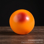 高端仿鹤顶红圆珠生长纹手串鸟头珠子原红文玩一点红配珠钙化单珠