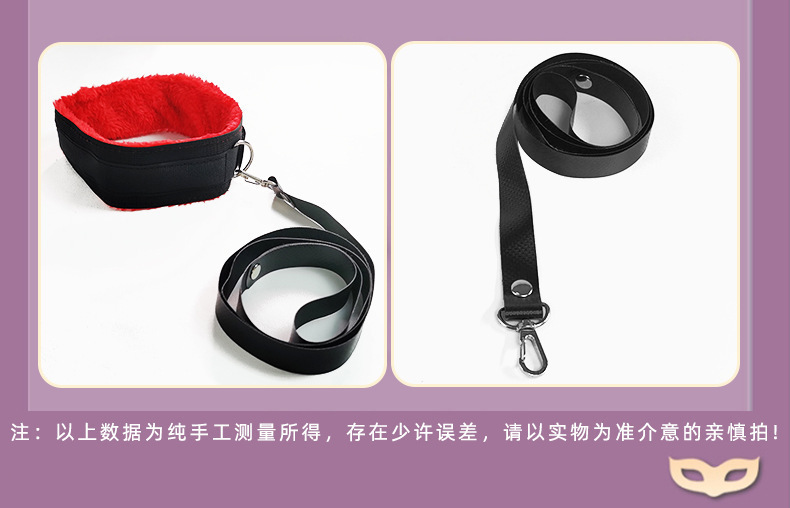 10-Piece Adult Bondage & Restraint Set with Faux Leather and Nylon Straps — detail image 3