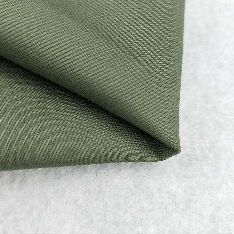 Fabricante orgánico al por mayor 100% algodón tela de twill color sólido ropa teñida image 3