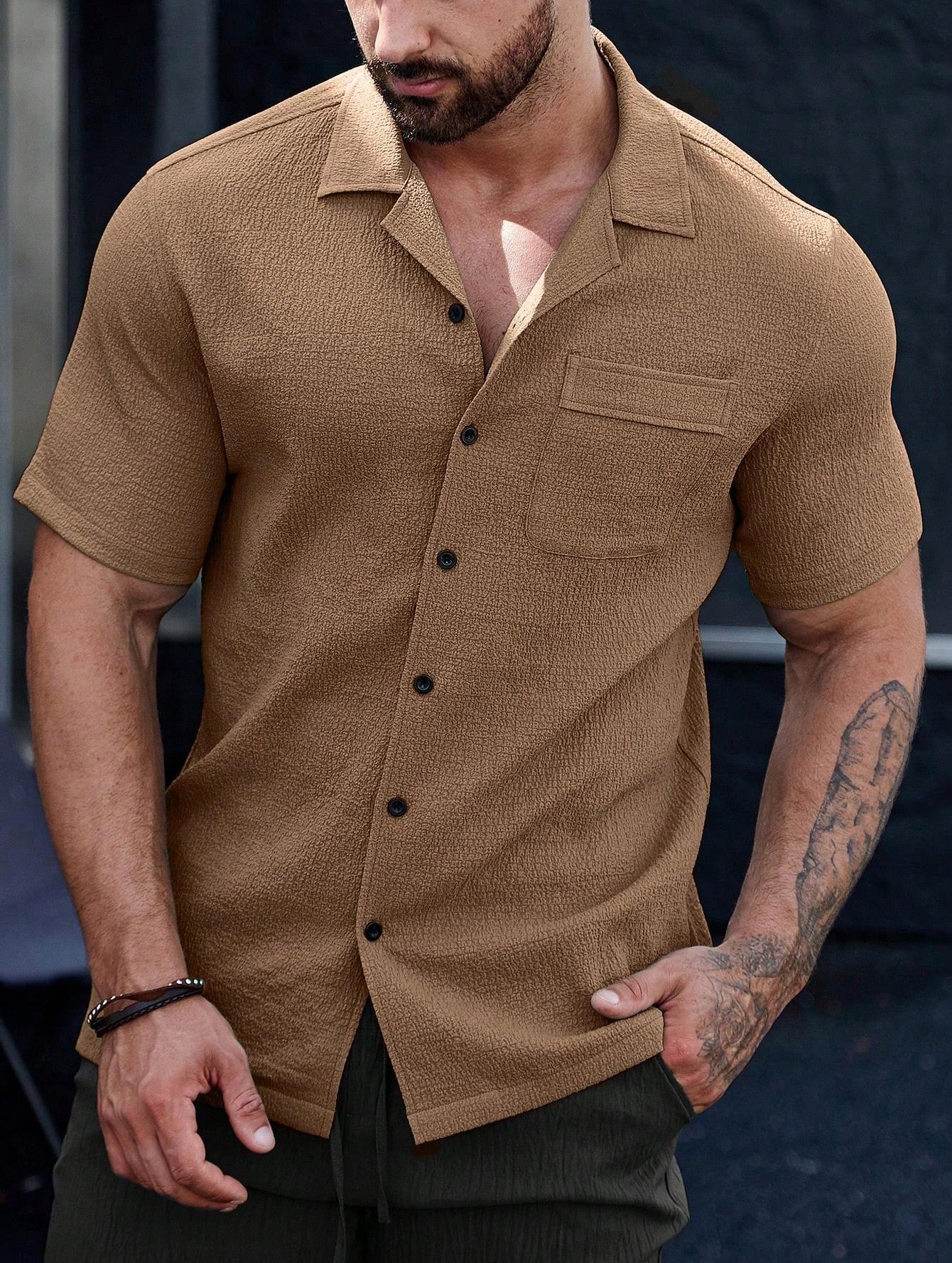Transfronterizos Europa y América Amazon hombre verano nuevo transpirable no caliente camisa universal camiseta casual ligera y madura camiseta superior hombre
