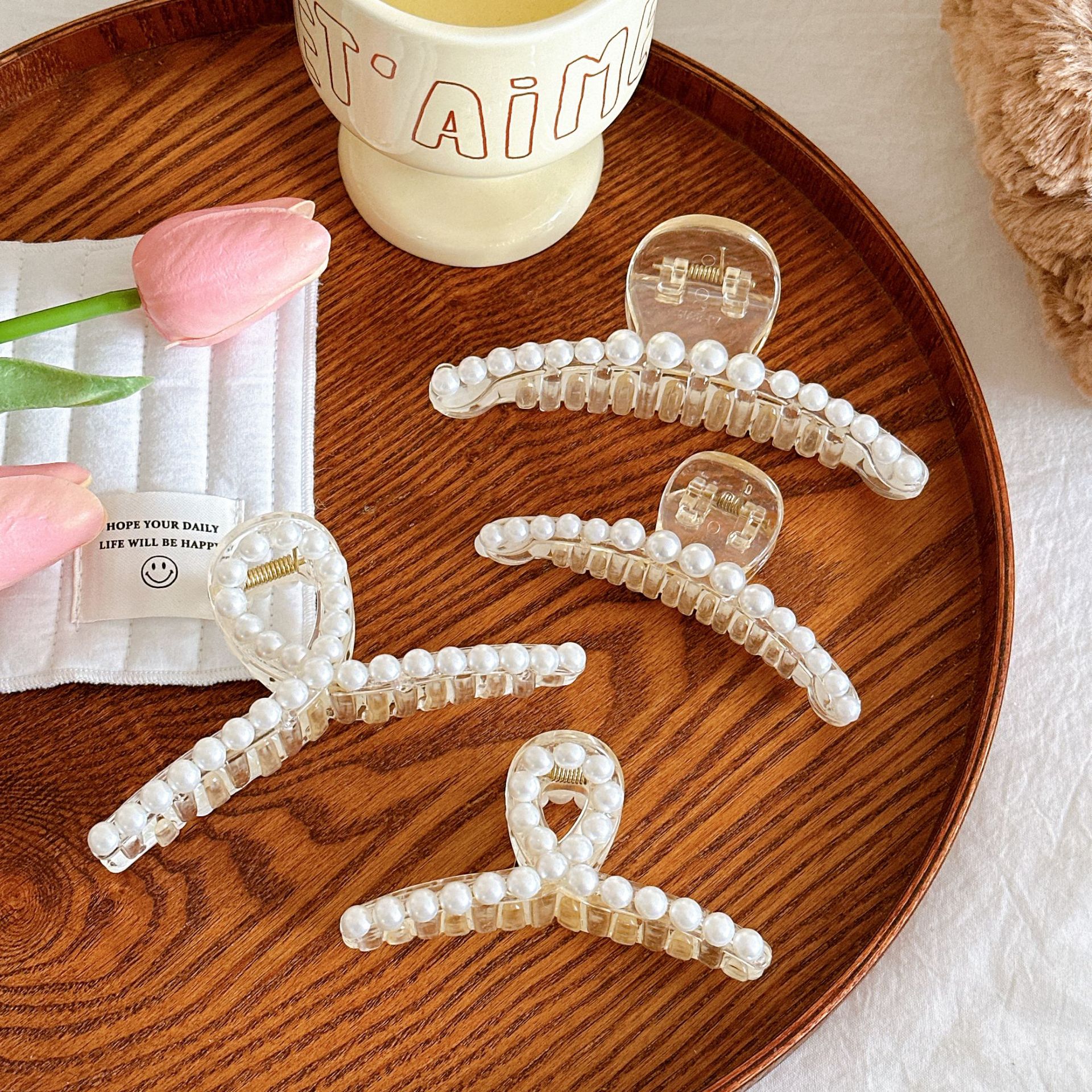 Sweet Korean Style Pearl Grace Barrettes