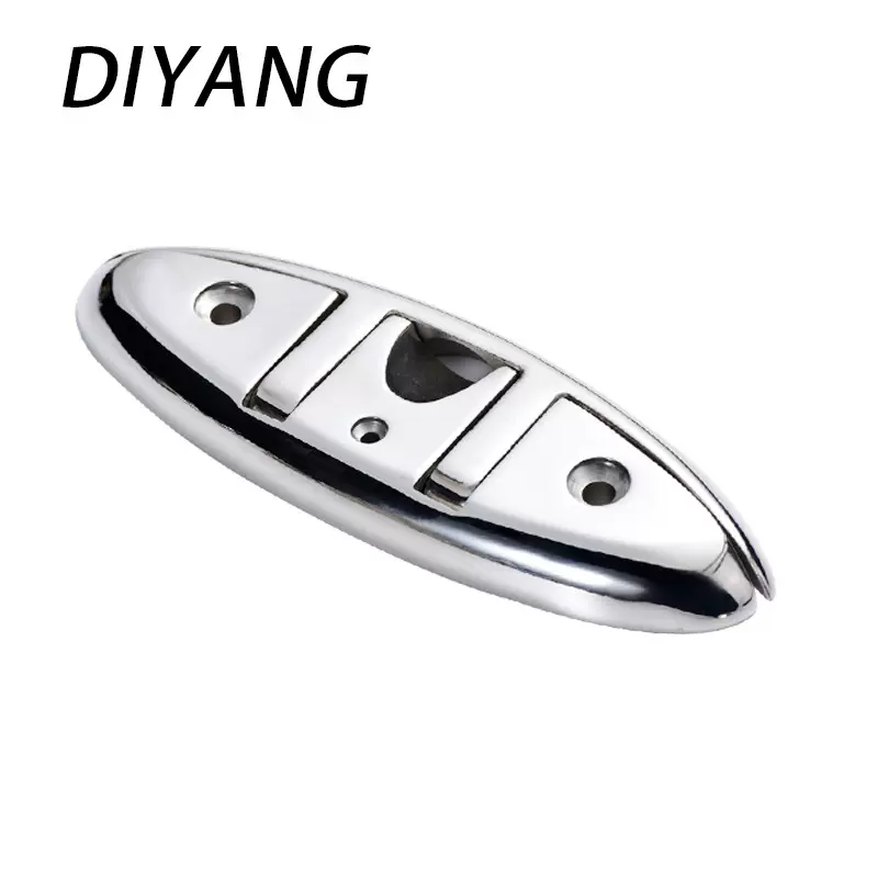 不锈钢316折叠提拉索栓 隐形索栓羊角揽桩栓绳座游艇船用五金配件