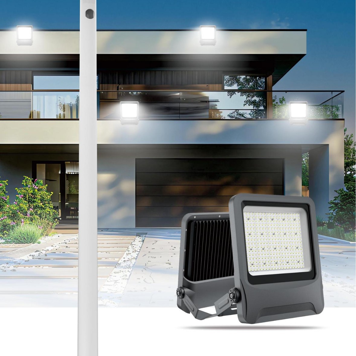 Customizado comercio exterior transfronterizo campo al aire libre patio túnel luz de inundación industrial led luz de inundación de alto lumen