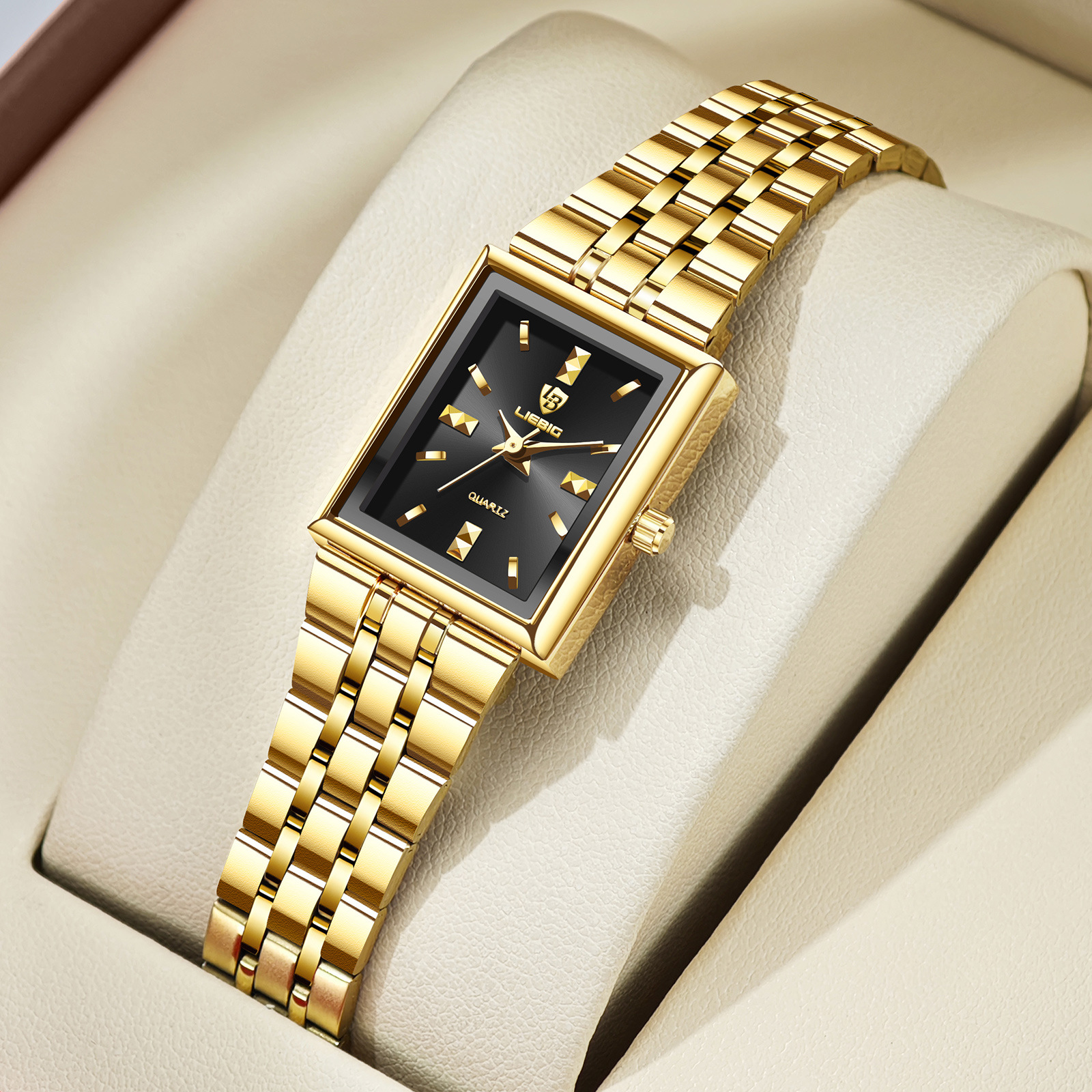 Gold shell black surface【l1059】